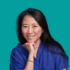 An image of consultant Sharon Heng, on a green background